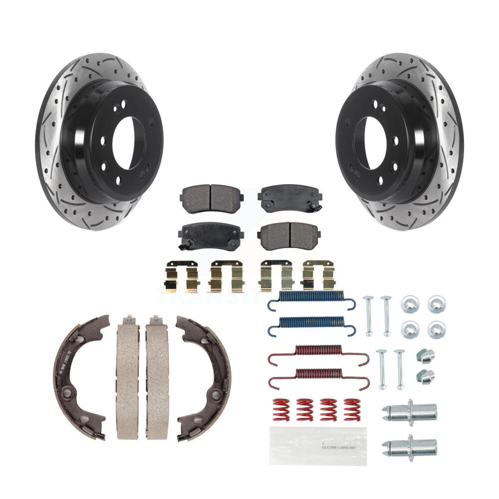 Transit Auto KDF-101588 Disc Brake Kit for 2010-2015 Hyundai Tucson - Rear