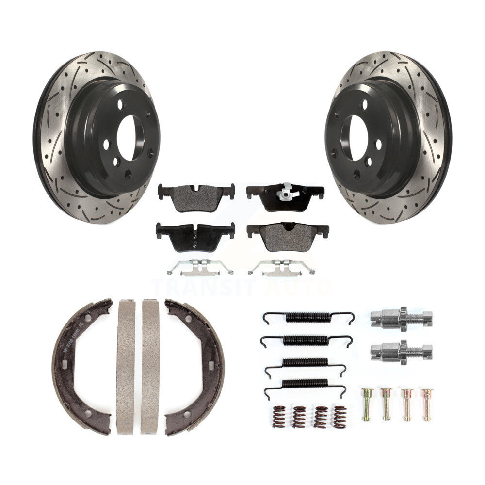 Transit Auto KDF-101609 Disc Brake Kit for 2013-2020 BMW 328d xDrive, BMW 330i and More - Rear