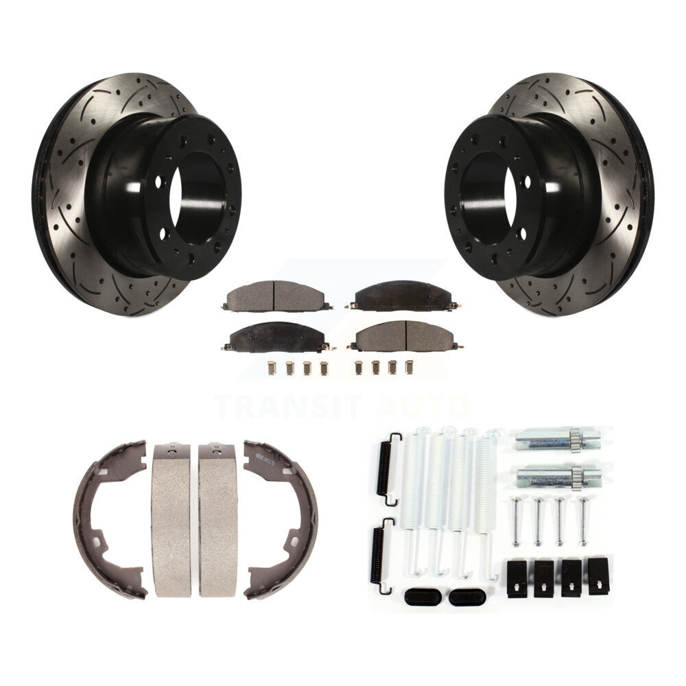 Transit Auto KDF-101660 Disc Brake Kit for 2012 Ram 1500 - Rear