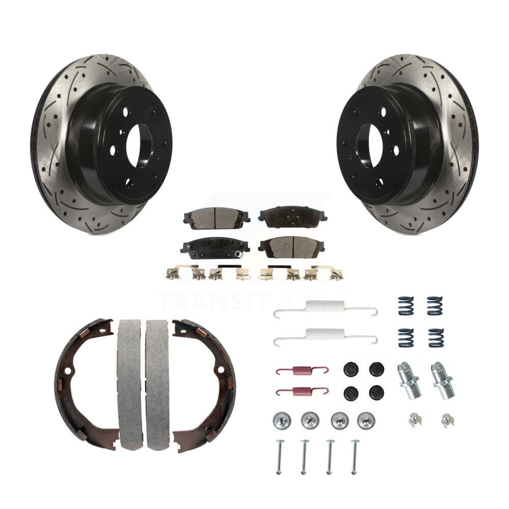 Transit Auto KDF-101698 Disc Brake Kit for 2014-2020 Chevrolet Suburban, GMC Yukon XL and More - Rear