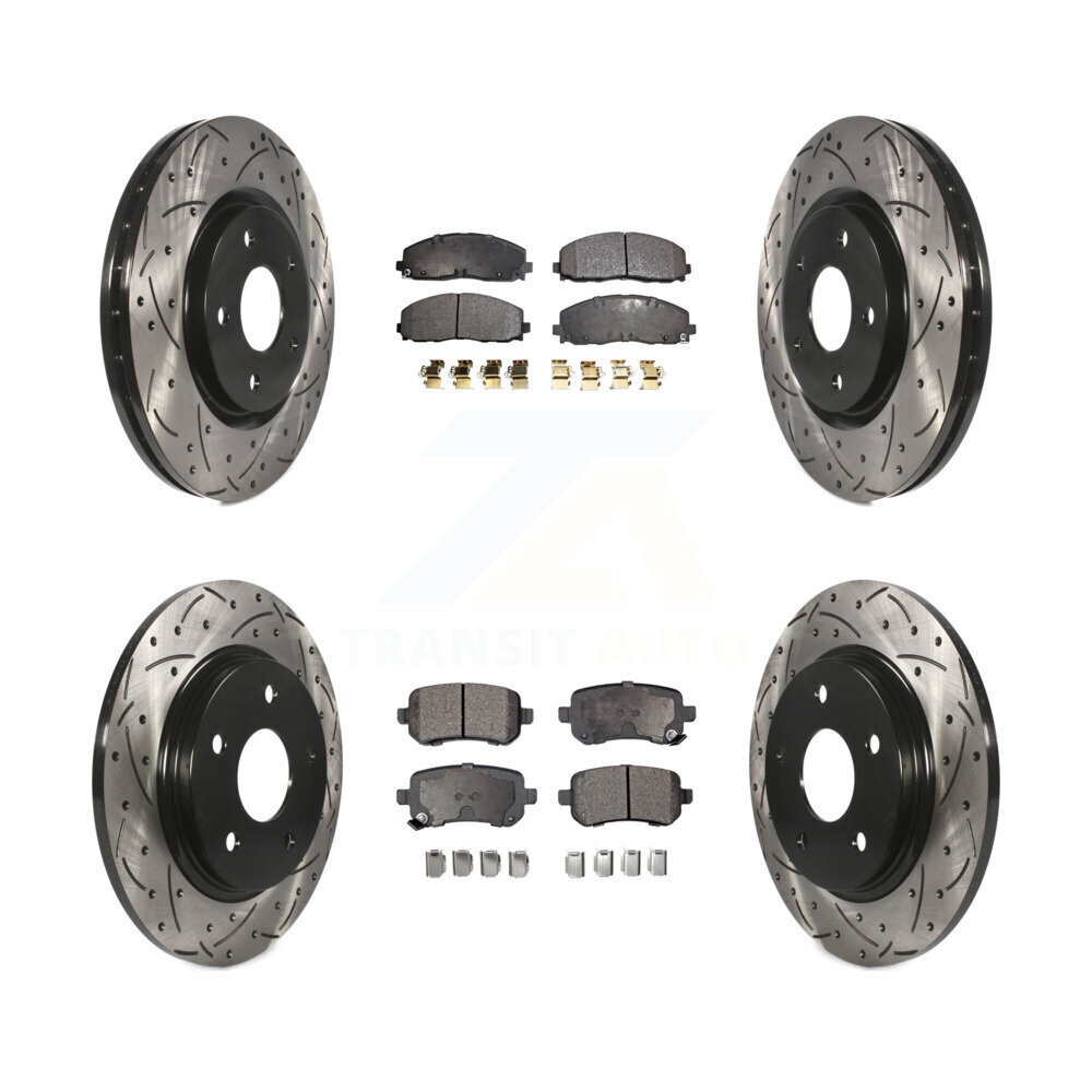 Transit Auto KDF-101861 Disc Brake Kit for 2009-2011 Volkswagen Routan - Front and Rear