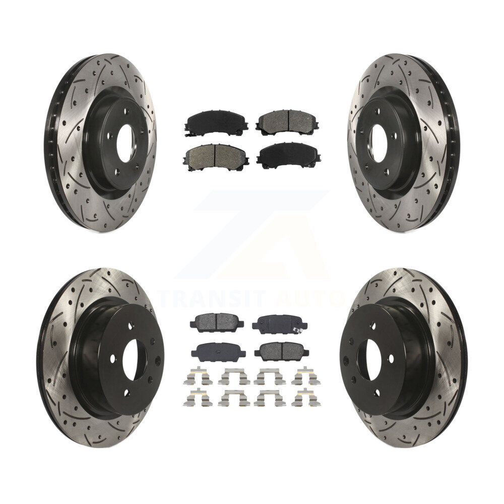 Transit Auto KDS-100357 Disc Brake Kit for 2016-2017 INFINITI QX50 - Front and Rear