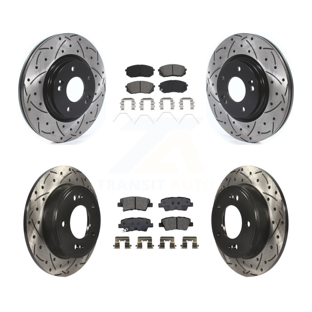 Transit Auto KDS-100642 Disc Brake Kit for 2021 Kia Forte5 - Front and Rear