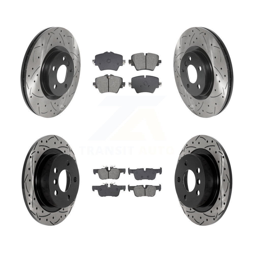 Transit Auto KDS-100979 Disc Brake Kit for 2017-2022 Mini Cooper Countryman - Front and Rear