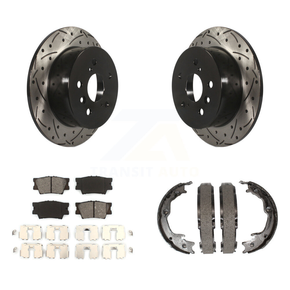 Transit Auto KDS-101295 Disc Brake Kit for 2012-2018 Lexus ES350, Lexus ES300h and More - Rear