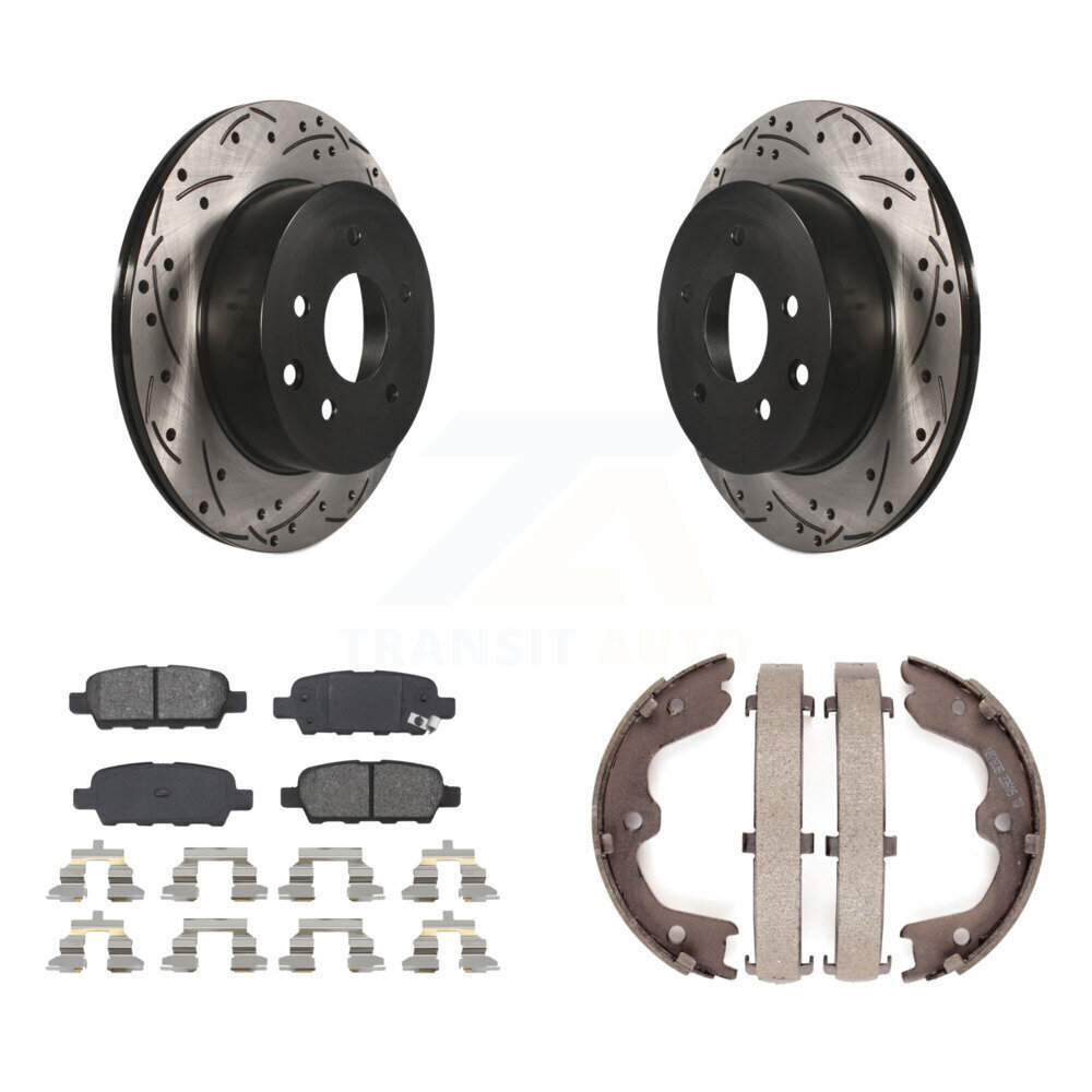 Transit Auto KDS-101343 Disc Brake Kit for 2003-2005 INFINITI G35, Nissan 350Z - Rear
