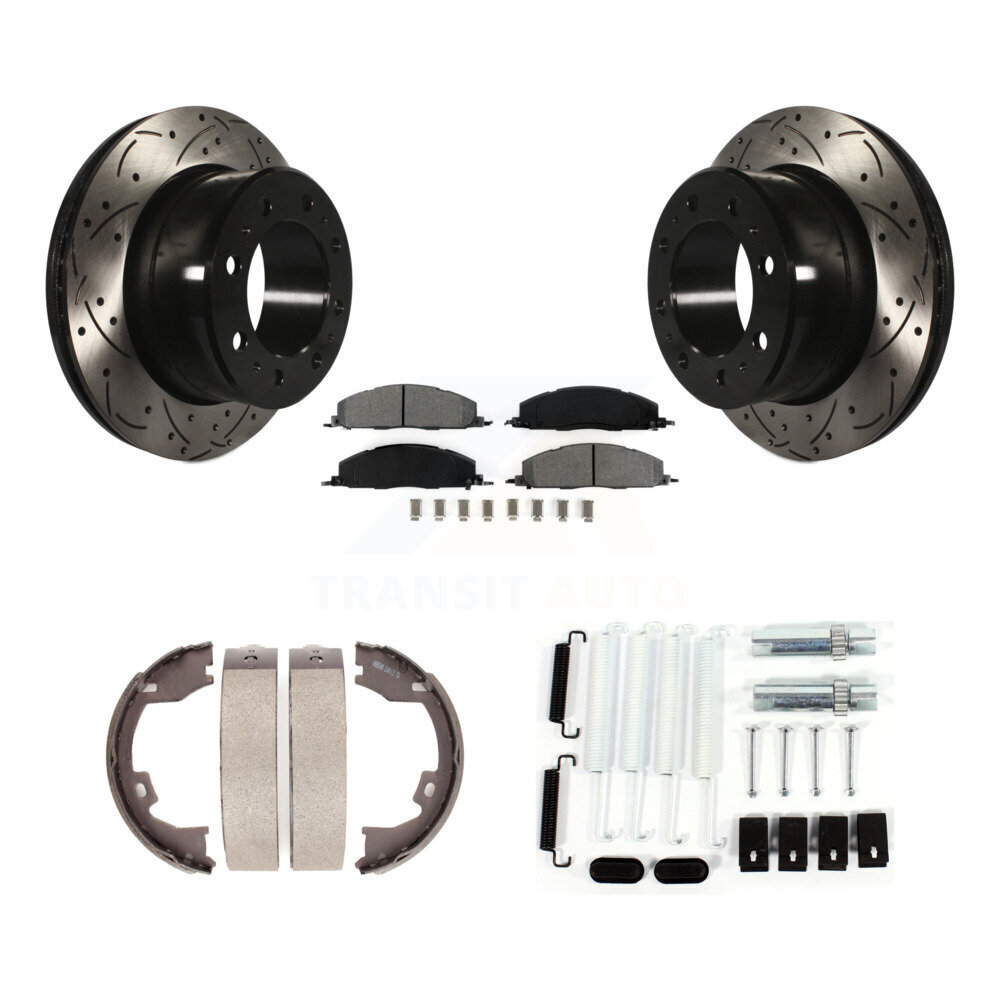 Transit Auto KDS-101543 Disc Brake Kit for 2012 Ram 1500 - Rear