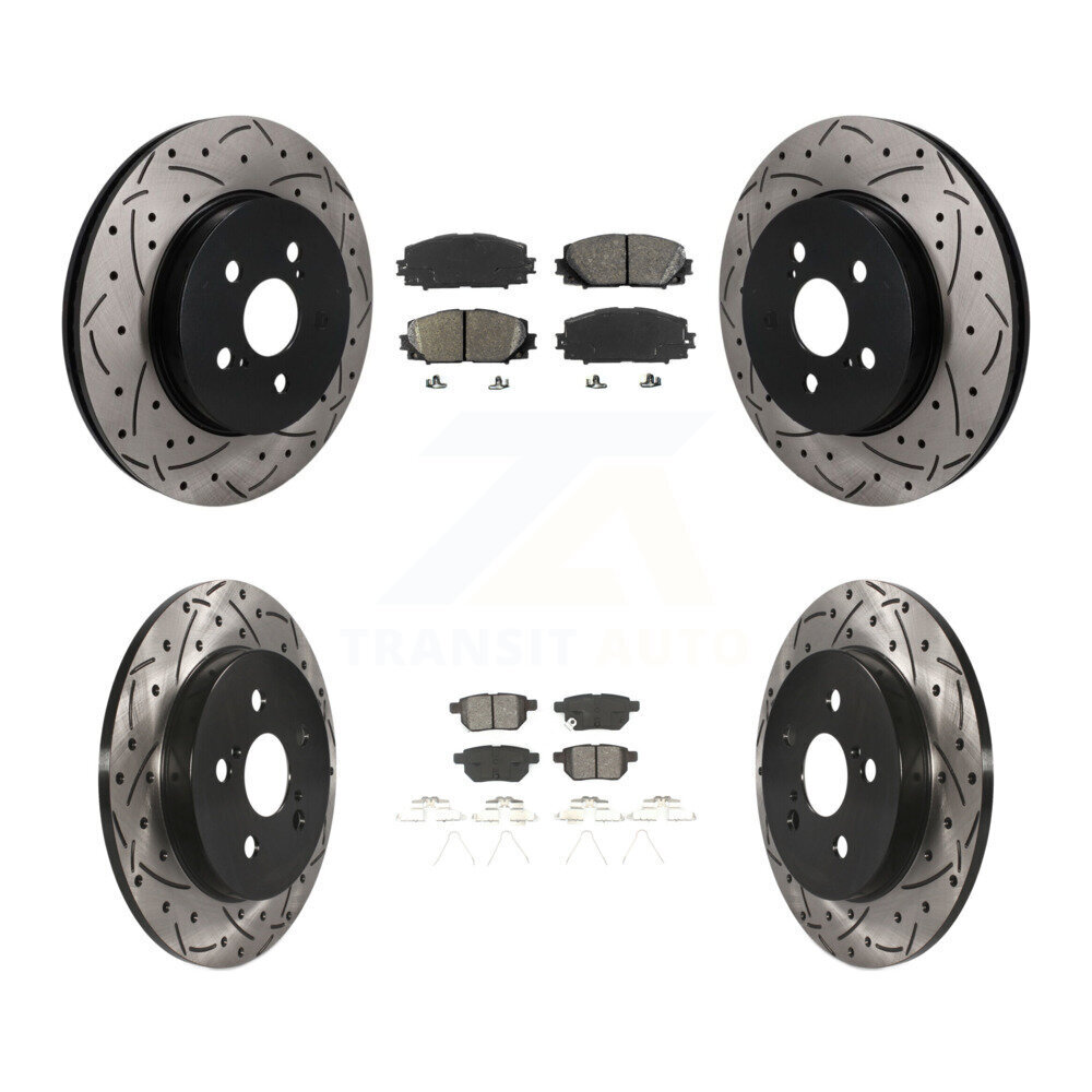 Transit Auto KDS-101622 Disc Brake Kit for 2019 Toyota Prius Prime - Front and Rear