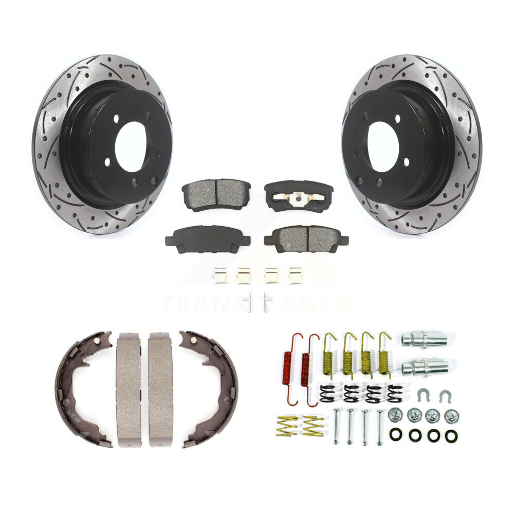 Transit Auto KDS-101763 Disc Brake Kit for 2014-2017 Jeep Compass, Jeep Patriot - Rear