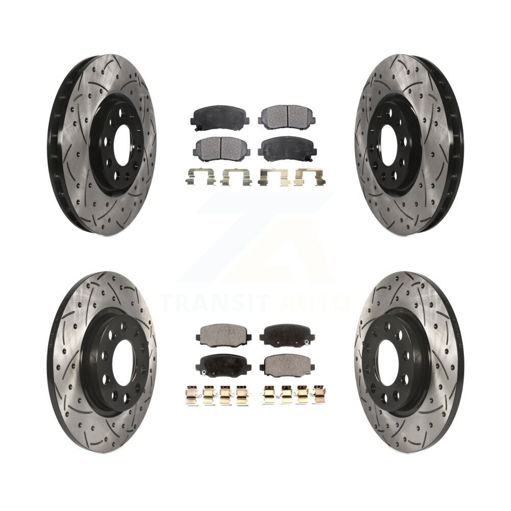 Transit Auto KDT-100272 Disc Brake Kit for 2015-2017 Chrysler 200 - Front and Rear