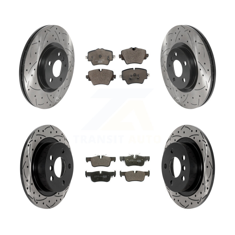 Transit Auto KDT-101044 Disc Brake Kit for 2017-2022 Mini Cooper Countryman - Front and Rear