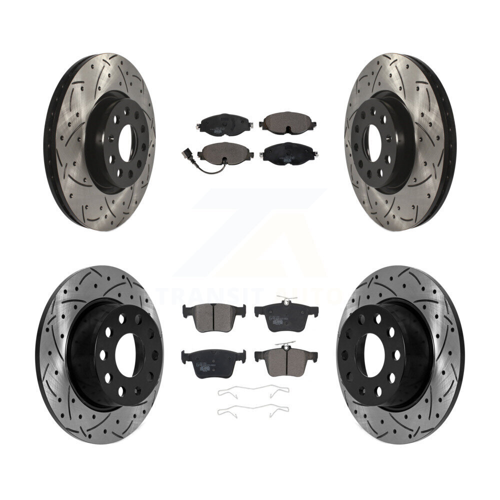 Transit Auto KDT-101131 Disc Brake Kit for 2022-2023 Volkswagen Taos - Front and Rear