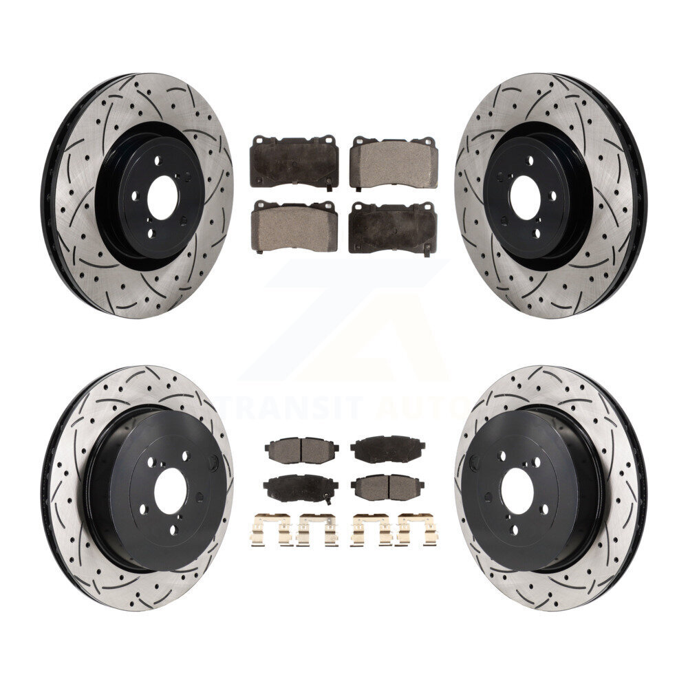 Transit Auto KDT-101389 Disc Brake Kit for 2017 Subaru BRZ - Front and Rear