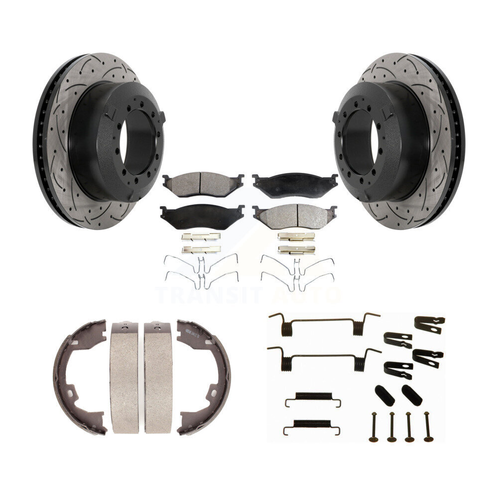 Transit Auto KDT-101673 Disc Brake Kit for 2005-2016 IC Corporation AC Commercial Bus, Ford F-450 Super Duty - Rear