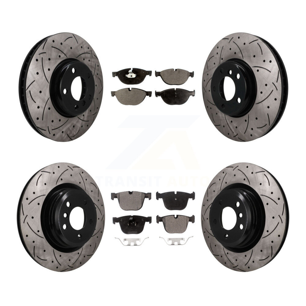 Transit Auto KDT-102099 Disc Brake Kit for 2013 BMW ActiveHybrid 7 - Front and Rear
