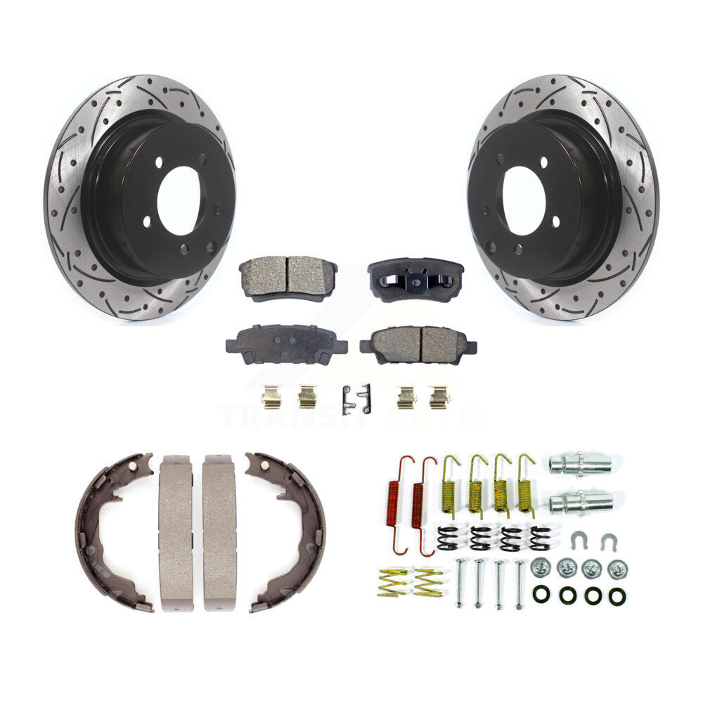 Transit Auto KDT-102123 Disc Brake Kit for 2014-2017 Jeep Compass, Jeep Patriot - Rear
