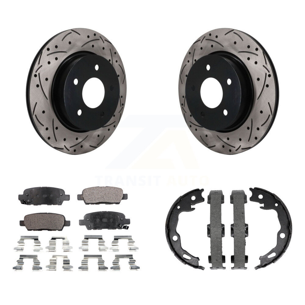 Transit Auto KDT-102148 Disc Brake Kit for 2017-2019 Nissan Rogue Sport, Nissan Qashqai - Rear