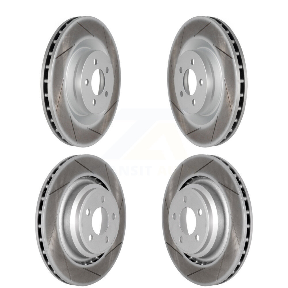 Genius Front Rear Coated Disc Brake Rotors Kit KG-100850