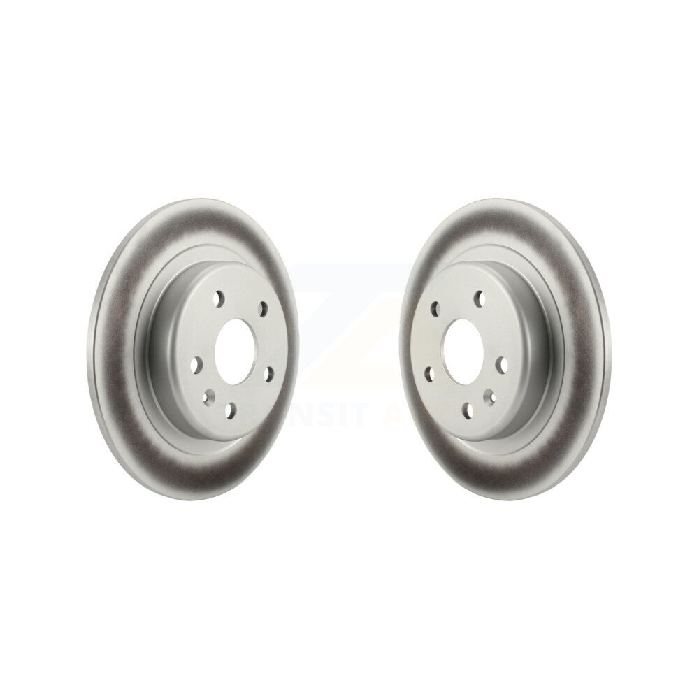 Genius Rear Coated Disc Brake Rotors Pair KG-101351