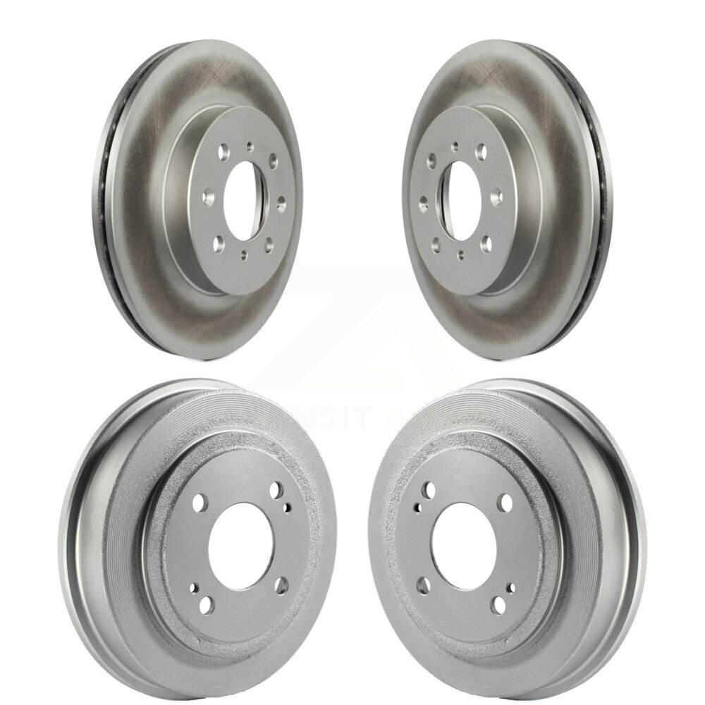 Genius - KG-101424 - Front and Rear Disc Brake Rotor and Hub Assembly Kits