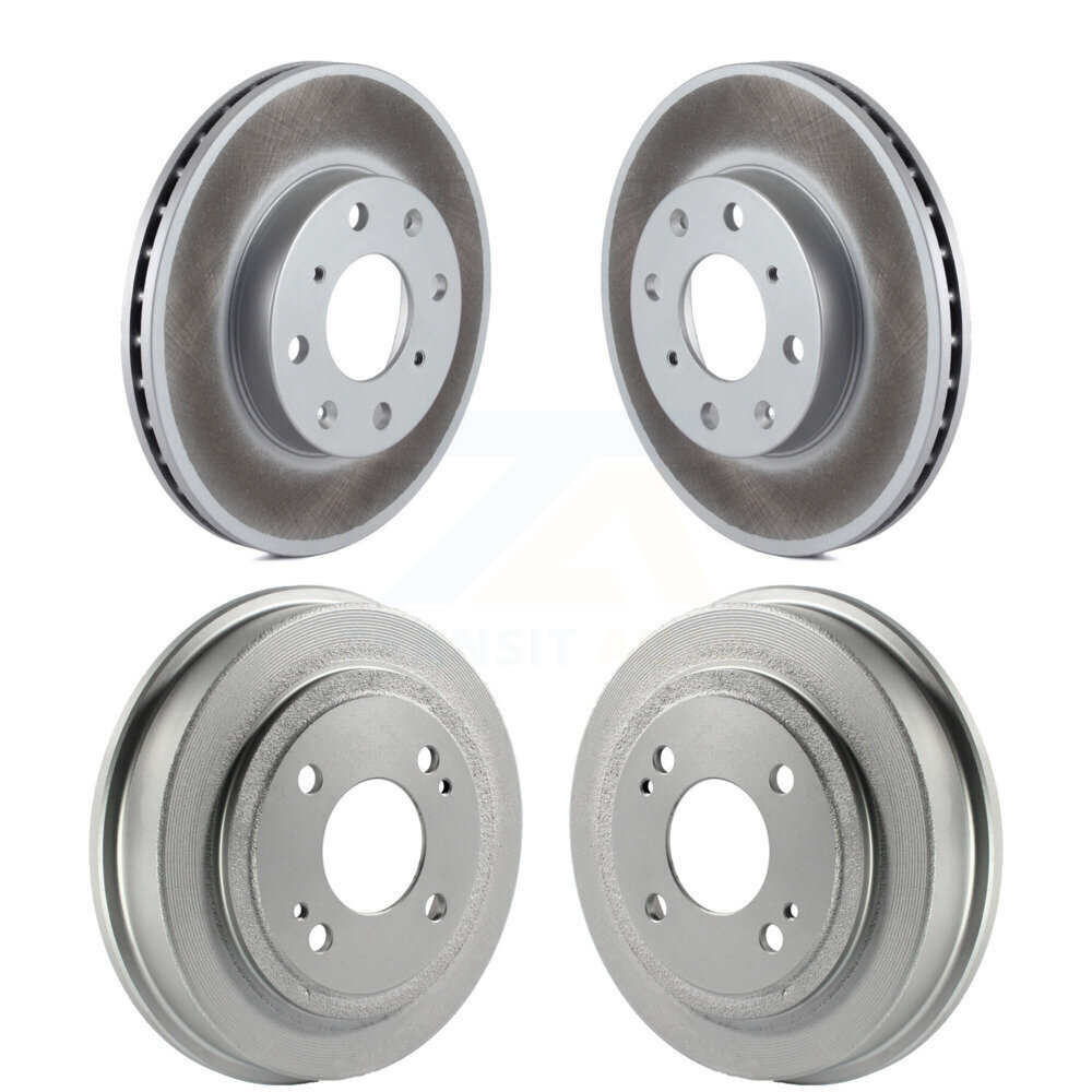Genius - KG-101425 - Front and Rear Disc Brake Rotor and Hub Assembly Kits