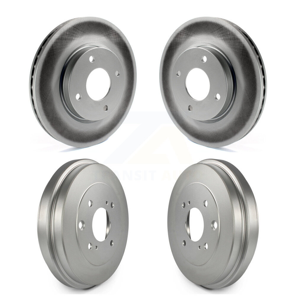 Genius - KG-101436 - Front and Rear Disc Brake Rotor and Hub Assembly Kits