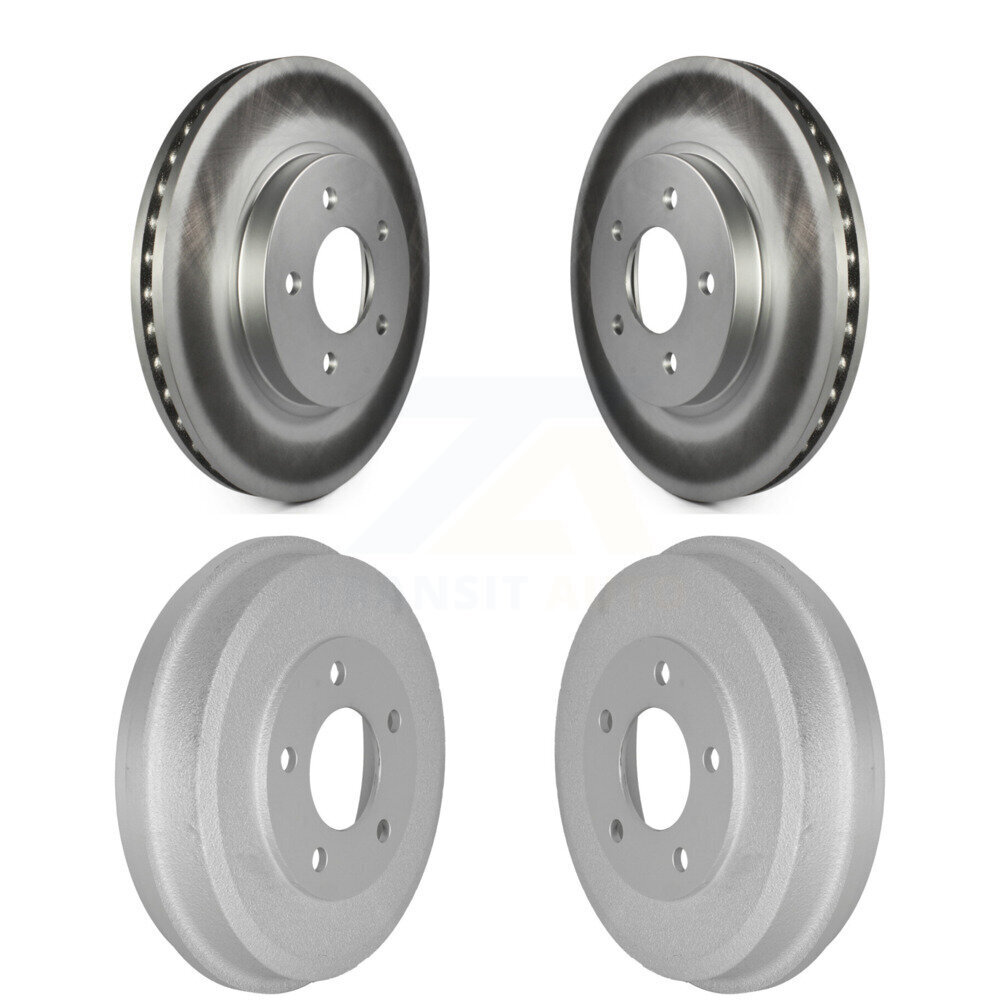 Genius - KG-101440 - Front and Rear Disc Brake Rotor and Hub Assembly Kits