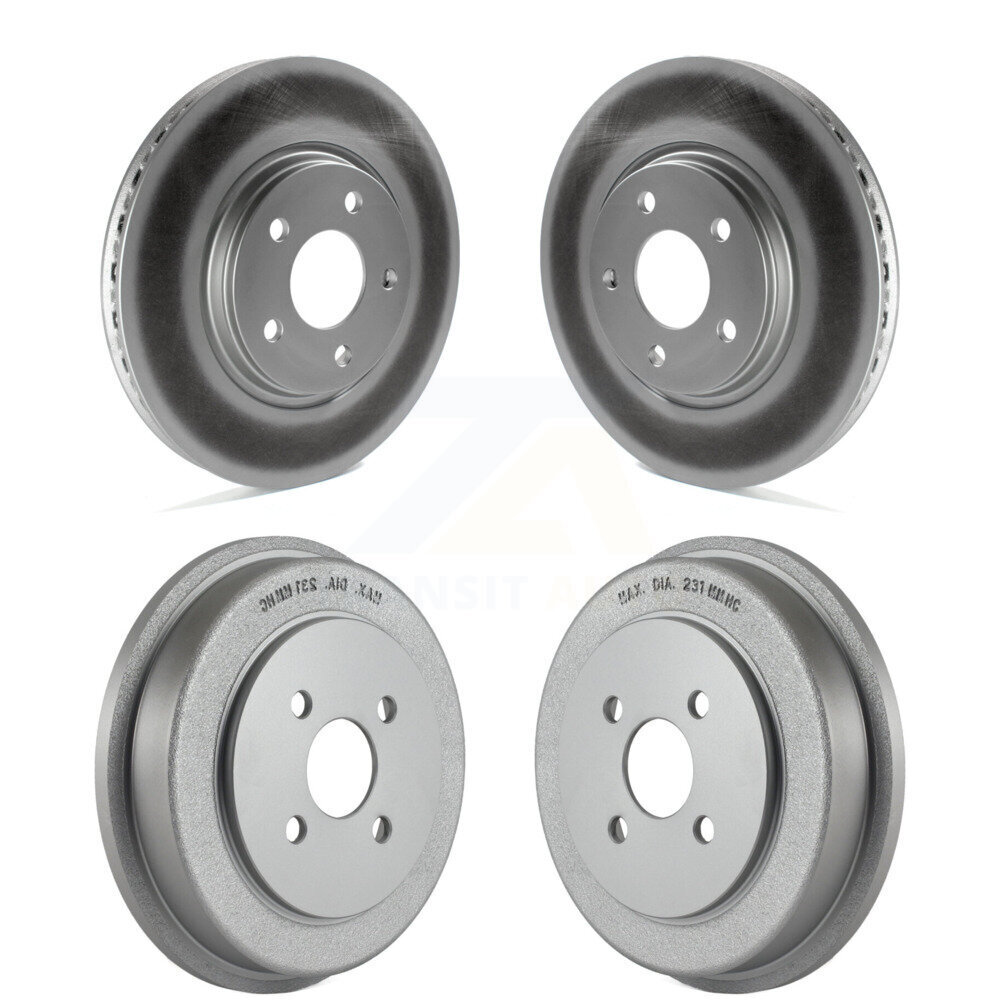 Genius - KG-101448 - Front and Rear Disc Brake Rotor and Hub Assembly Kits