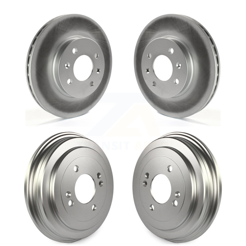 Genius - KG-101466 - Front and Rear Disc Brake Rotor and Hub Assembly Kits