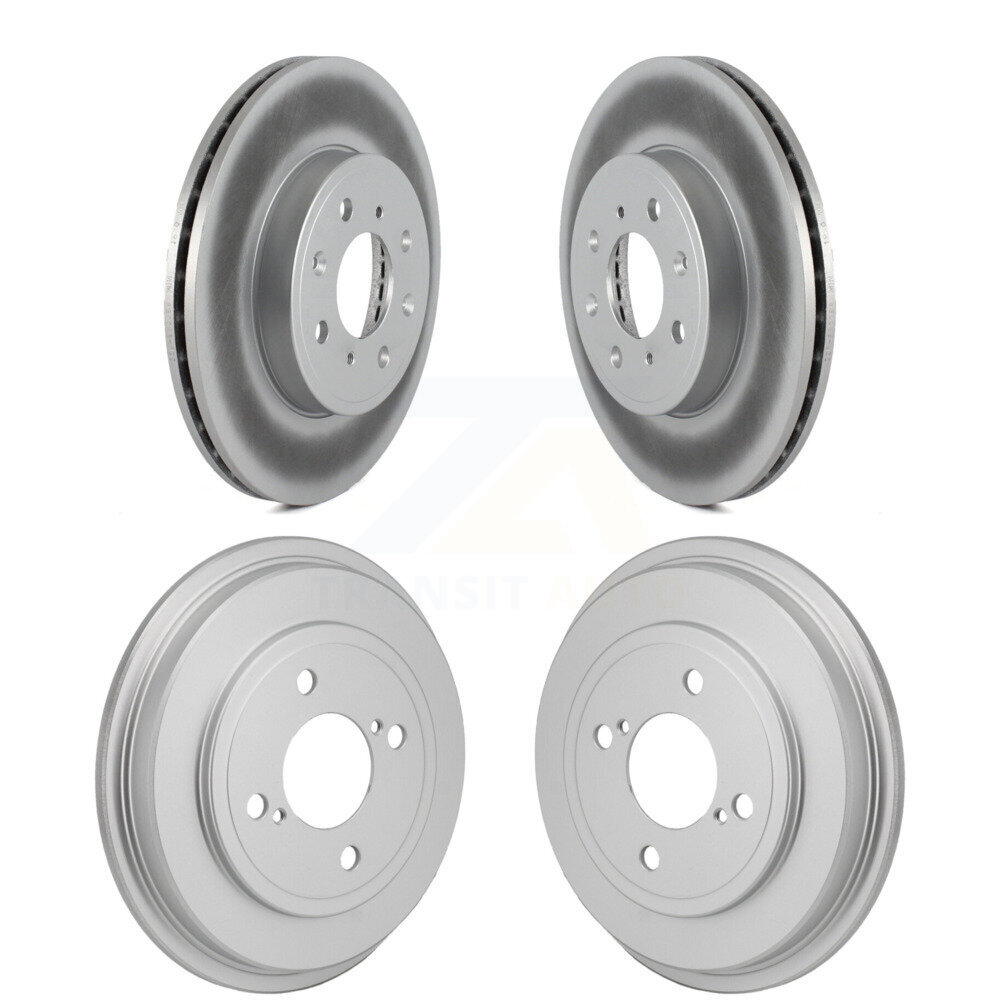 Genius - KG-102034 - Front and Rear Disc Brake Rotor and Hub Assembly Kits