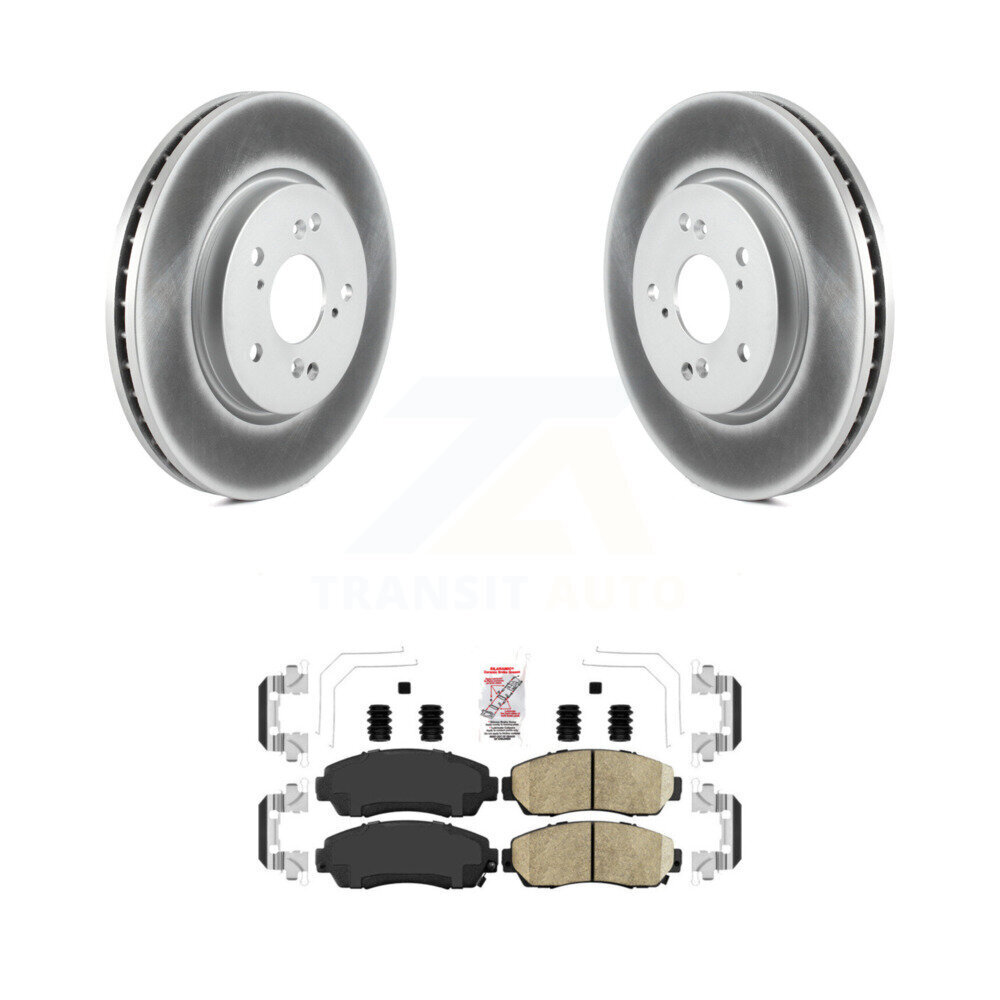 Transit Auto KGA-100969 Disc Brake Kit for 2007-2016 Honda Crosstour, Honda CR-V and More - Front