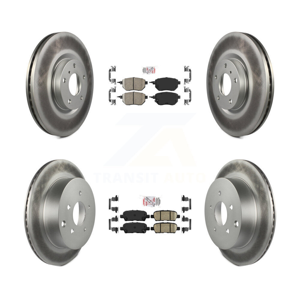 Transit Auto KGA-101135 Disc Brake Kit for 2009-2012 Nissan Murano - Front and Rear