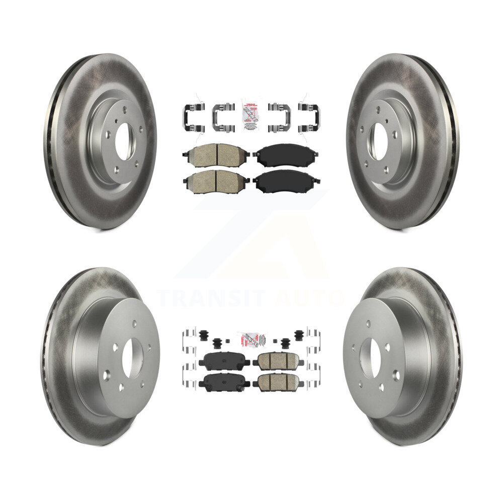 Transit Auto KGA-101136 Disc Brake Kit for 2011-2014 Nissan Murano - Front and Rear