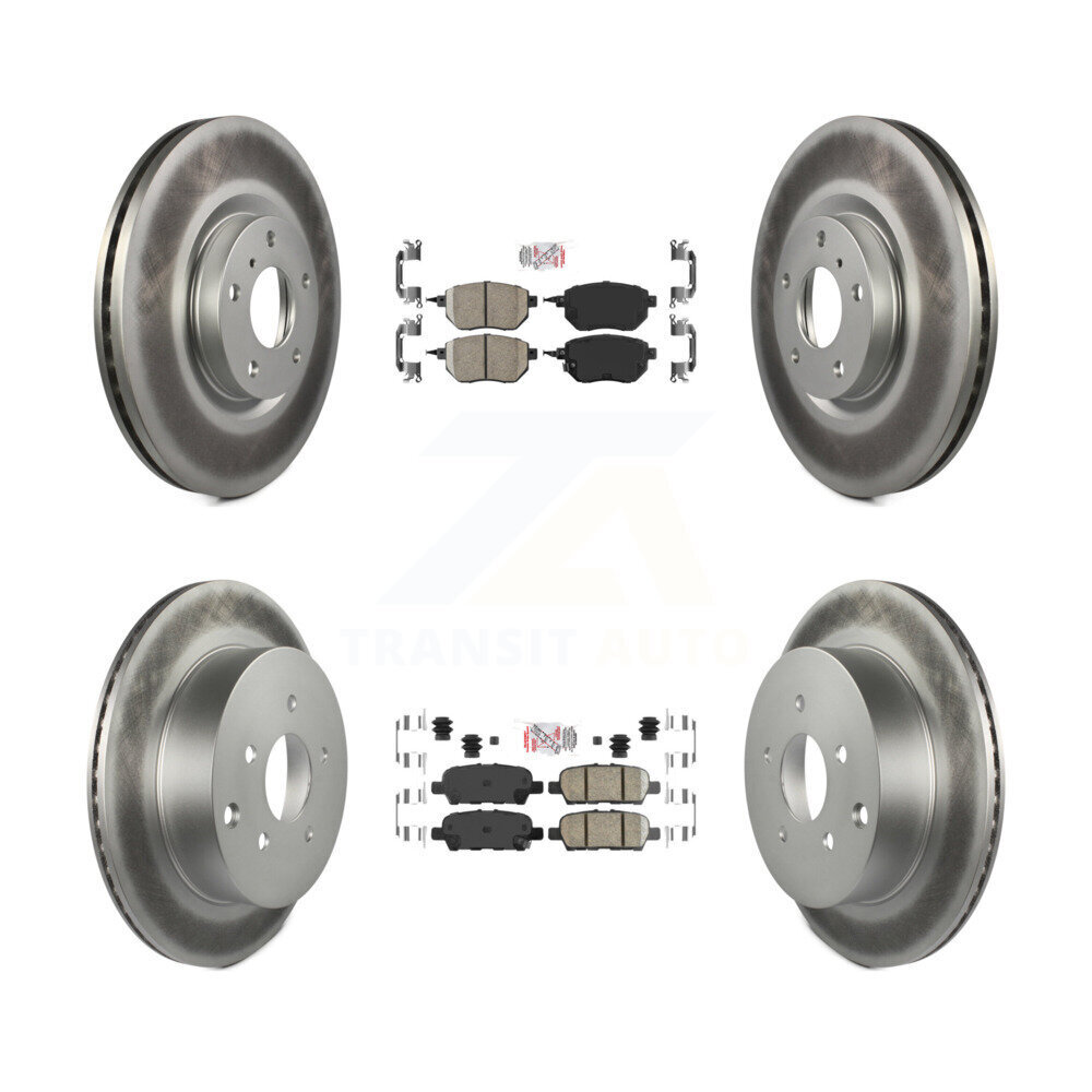 Transit Auto KGA-101138 Disc Brake Kit for 2009-2012 Nissan Murano - Front and Rear