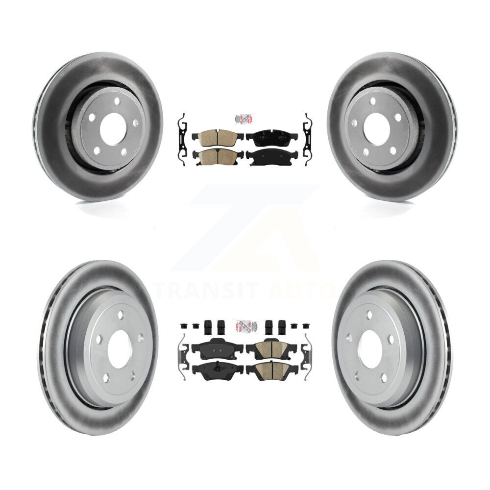 Transit Auto KGA-101370 Disc Brake Kit for 2022 Jeep Grand Cherokee WK - Front and Rear