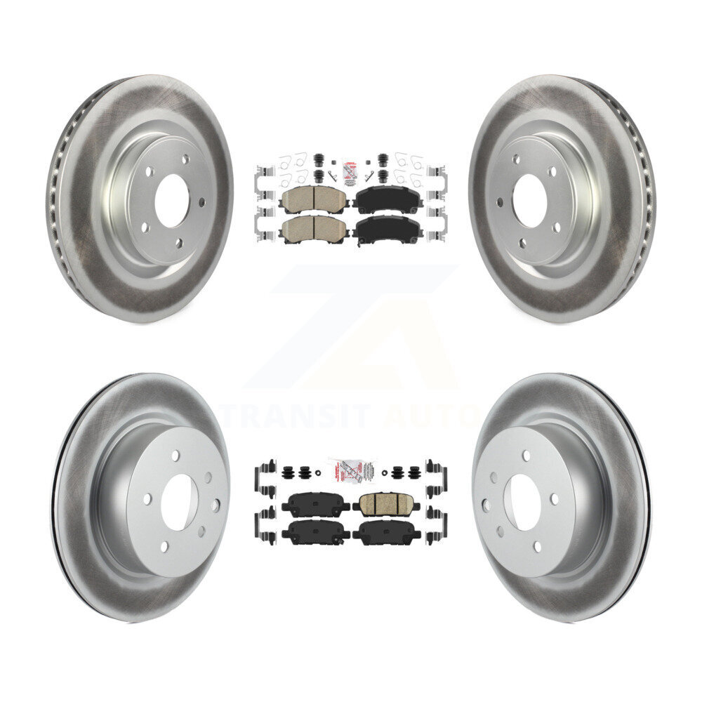Transit Auto KGA-102195 Disc Brake Kit for 2016-2017 INFINITI QX50 - Front and Rear