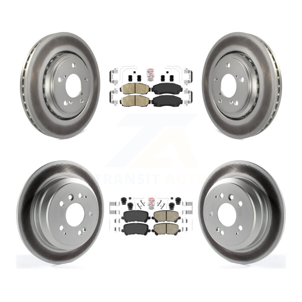 Transit Auto KGA-102262 Disc Brake Kit for 2019-2024 Honda Passport - Front and Rear