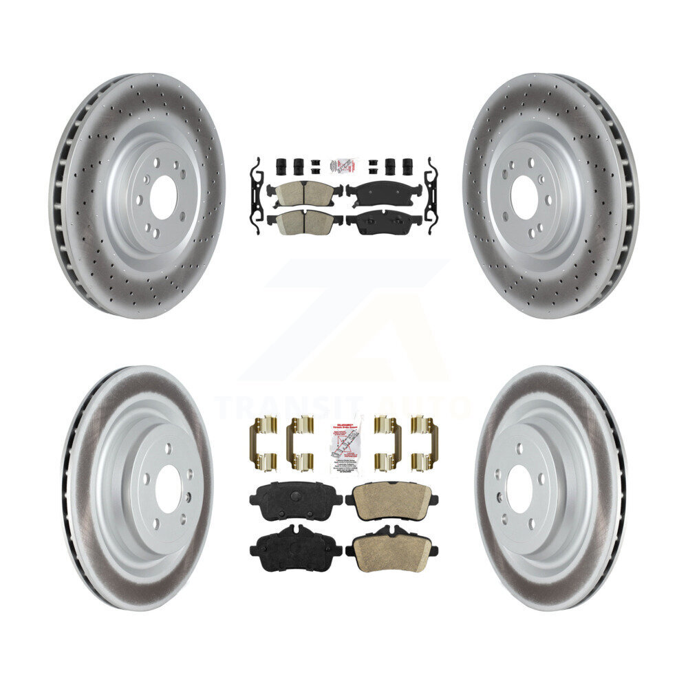 Transit Auto KGA-103134 Disc Brake Kit for 2015-2019 Mercedes-Benz GLS450, Mercedes-Benz ML250 - Front and Rear