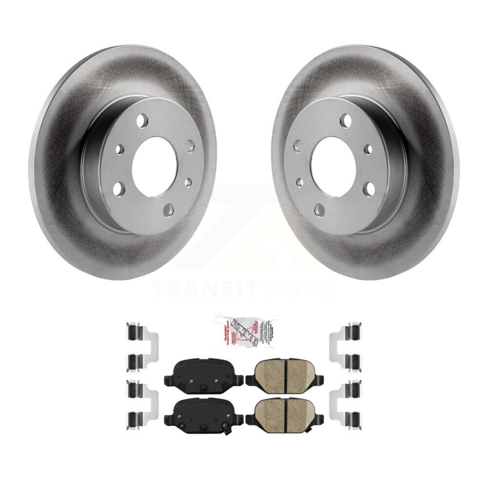 Transit Auto KGA-103804 Disc Brake Kit for 2012-2019 Fiat 500 - Rear