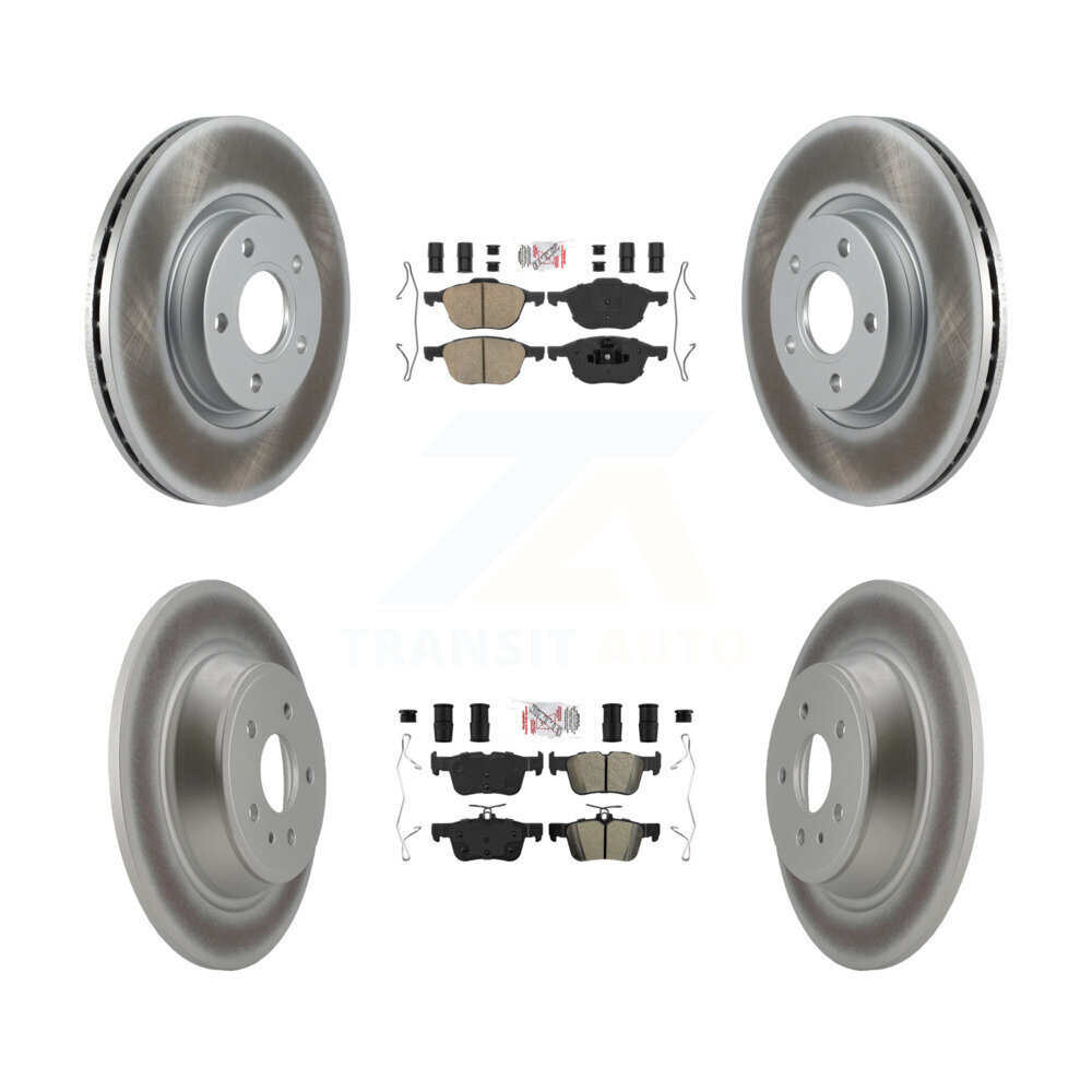 Transit Auto KGA-105054 Disc Brake Kit for 2017-2019 Ford Escape - Front and Rear