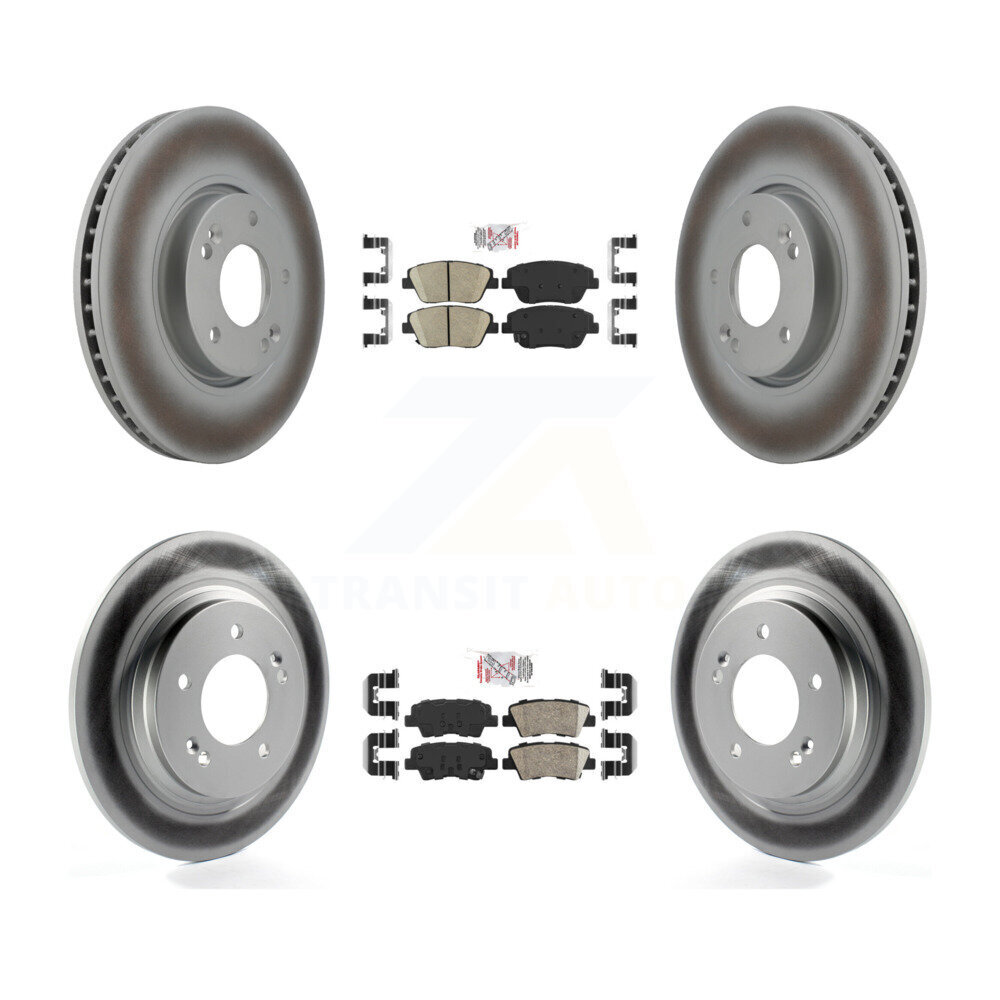 Transit Auto KGA-105102 Disc Brake Kit for 2015 Hyundai Sonata - Front and Rear