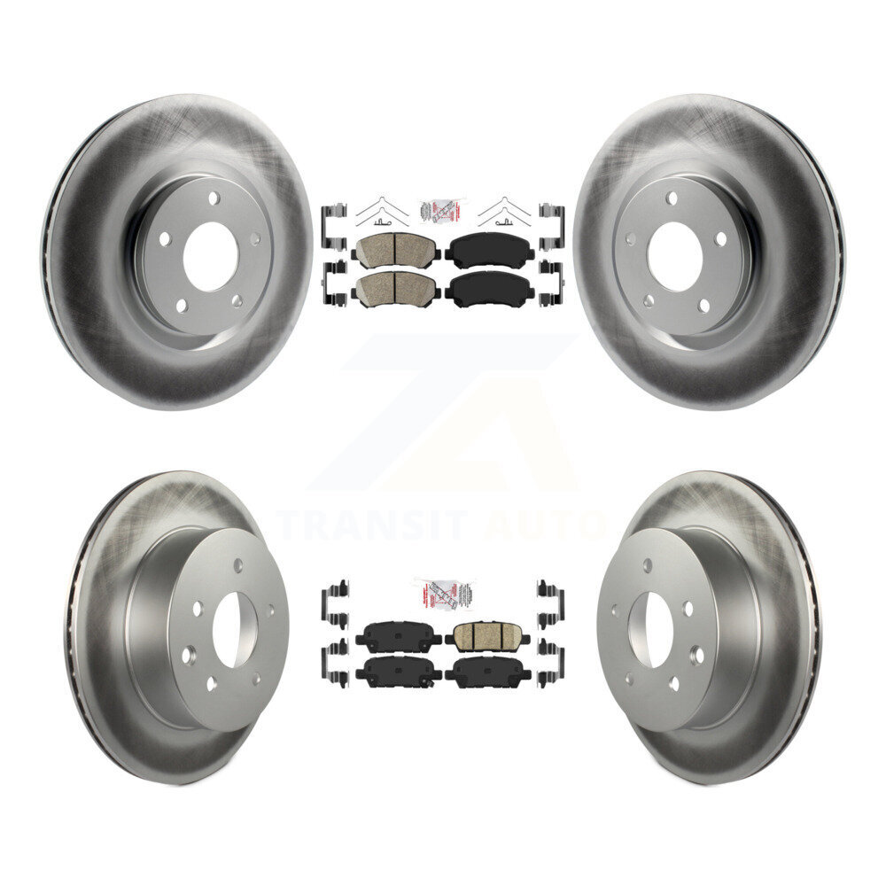 Transit Auto KGA-105193 Disc Brake Kit for 2014-2017 Nissan Juke - Front and Rear