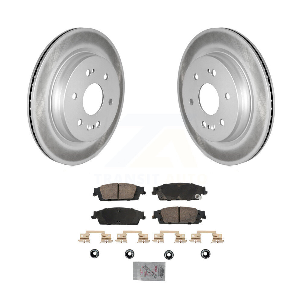 Transit Auto KGA-105873 Disc Brake Kit for 2019 Chevrolet Silverado 1500 LD, GMC Sierra 1500 Limited - Rear