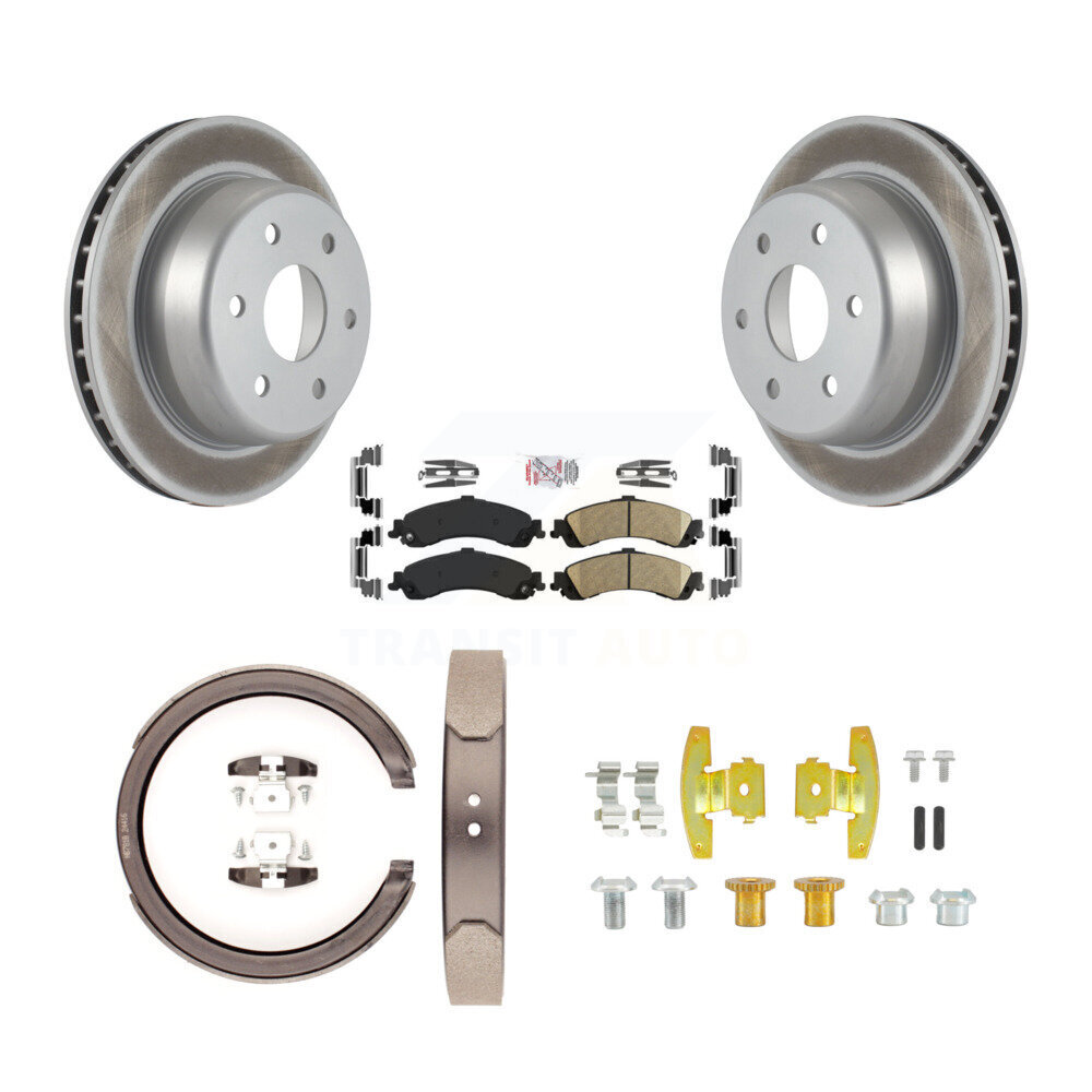 Transit Auto KGA-107136 Disc Brake Kit for 2000-2006 GMC Sierra 1500, Cadillac Escalade and More - Rear
