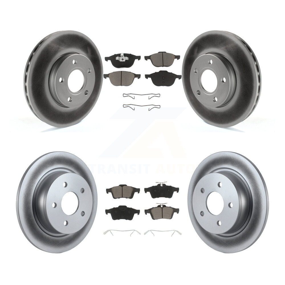 Transit Auto KGC-100662 Disc Brake Kit for 2013-2018 Ford C-Max - Front and Rear