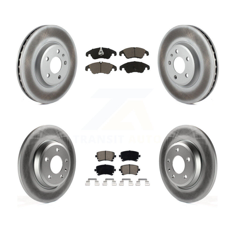 Transit Auto KGC-100954 Disc Brake Kit for 2013 Audi A4 allroad - Front and Rear