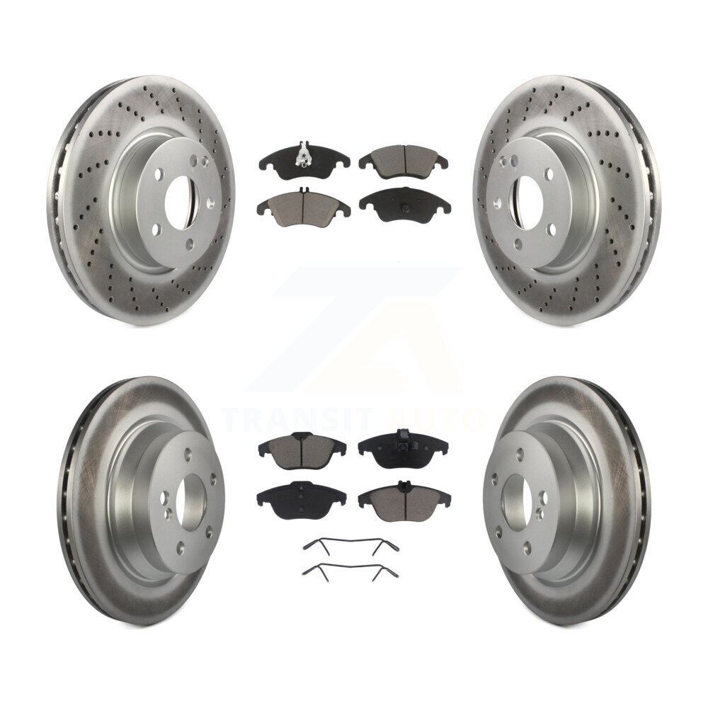 Transit Auto KGC-101020 Disc Brake Kit for 2015 Mercedes-Benz E400 - Front and Rear