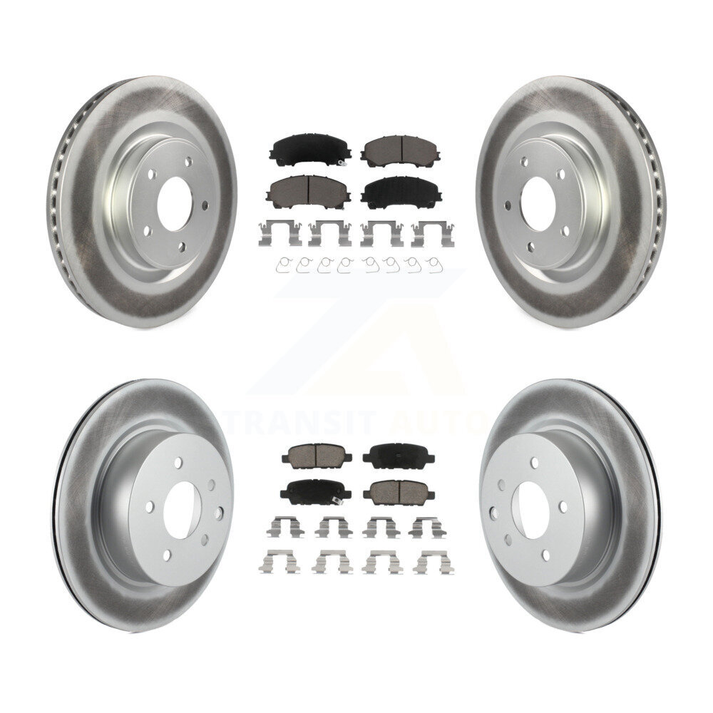 Transit Auto KGC-101167 Disc Brake Kit for 2016-2017 INFINITI QX50 - Front and Rear