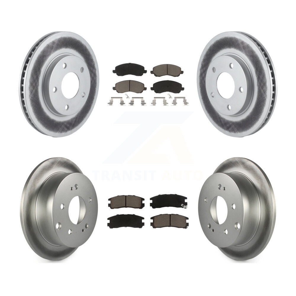 Transit Auto KGC-101208 Disc Brake Kit for 2004-2012 Mitsubishi Galant - Front and Rear