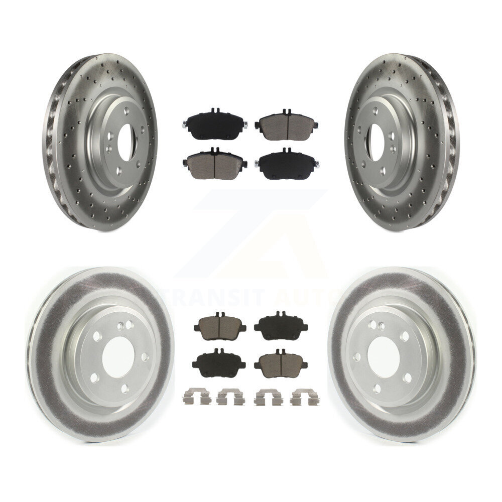 Transit Auto KGC-101358 Disc Brake Kit for 2014-2018 Mercedes-Benz CLA250 - Front and Rear